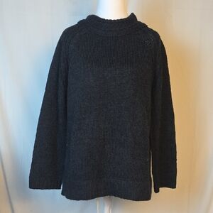 J.Jill Elegant Charcoal Women's Turtleneck Sweater